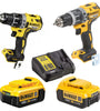 DeWalt DCD791NT-XJ Darbesiz Vidalama + DCD796NT-XJ Darbeli Vidalama 2x4Ah Akü +Şarj Cihazı Seti